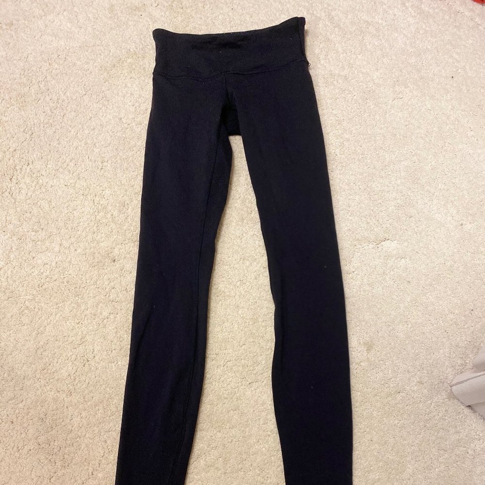 Long Black Lulu Lemon Leggings